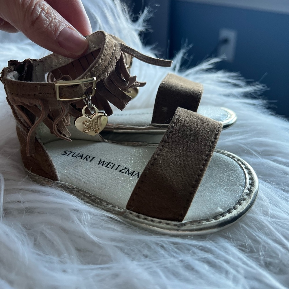 Stuart Weitzman Brown Kids Sandals